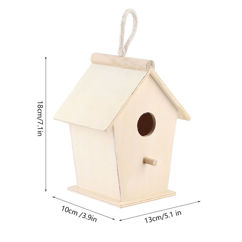 Maisonnette pour oiseaux en bois