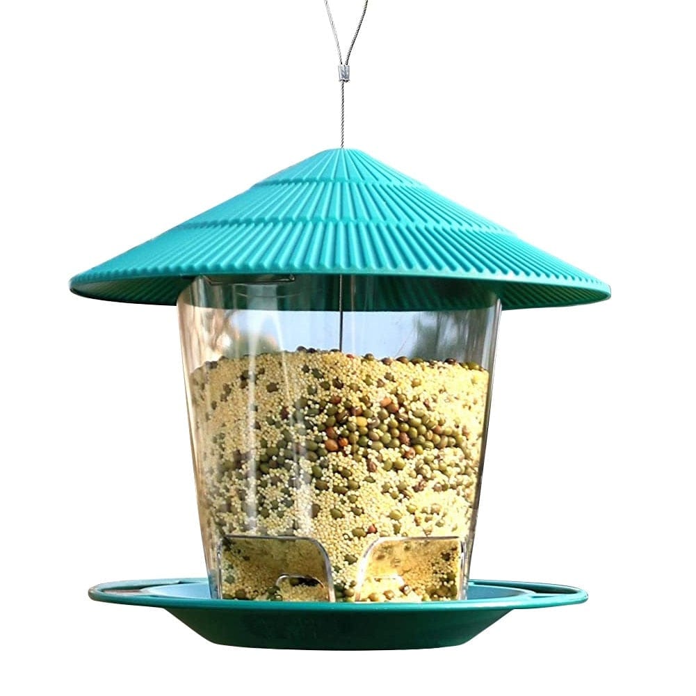 Mangeoire pour oiseaux en acier spécial balcon - 20 x 20 x H 27 cm -  Différents coloris